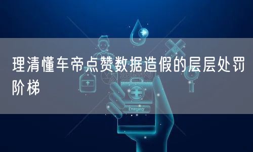 理清懂车帝点赞数据造假的层层处罚阶梯