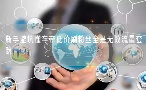 新手避坑懂车帝低价刷粉丝全是无效流量套路