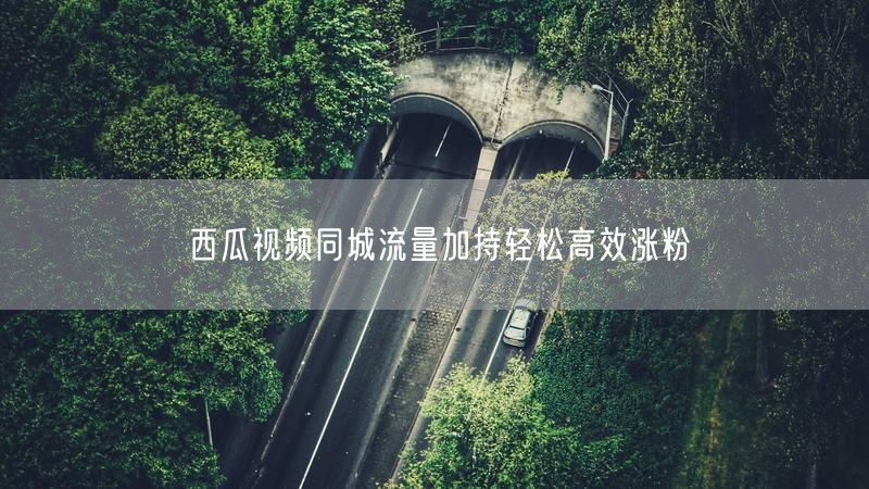 西瓜视频同城流量加持轻松高效涨粉